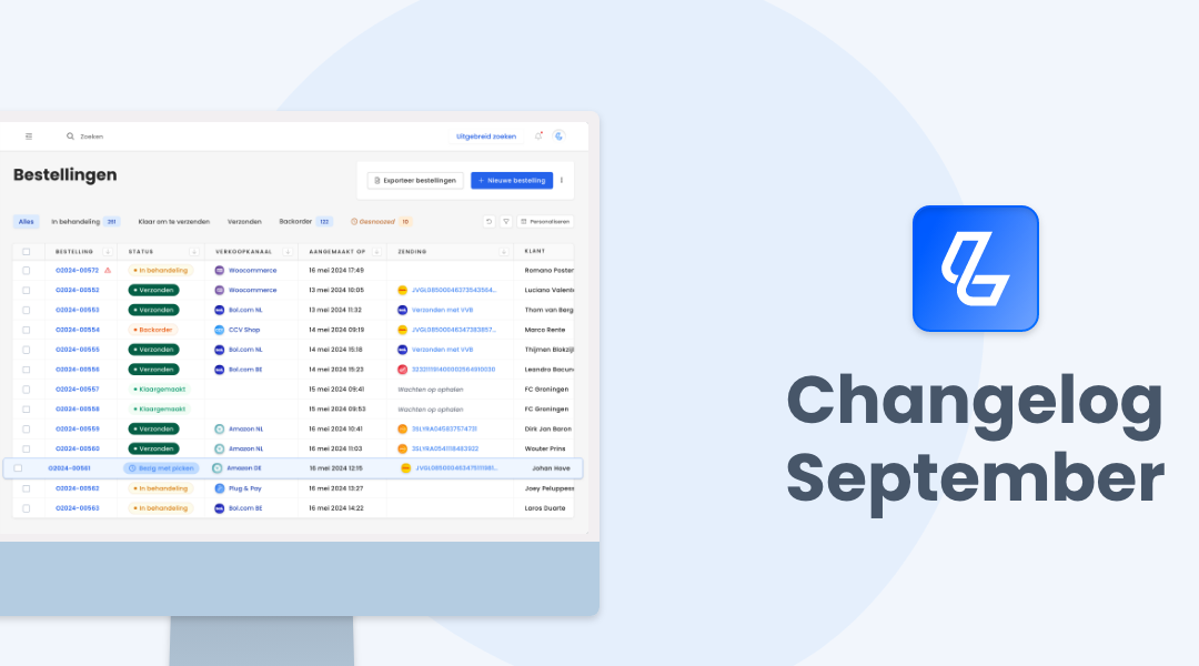 Changelog september 2025