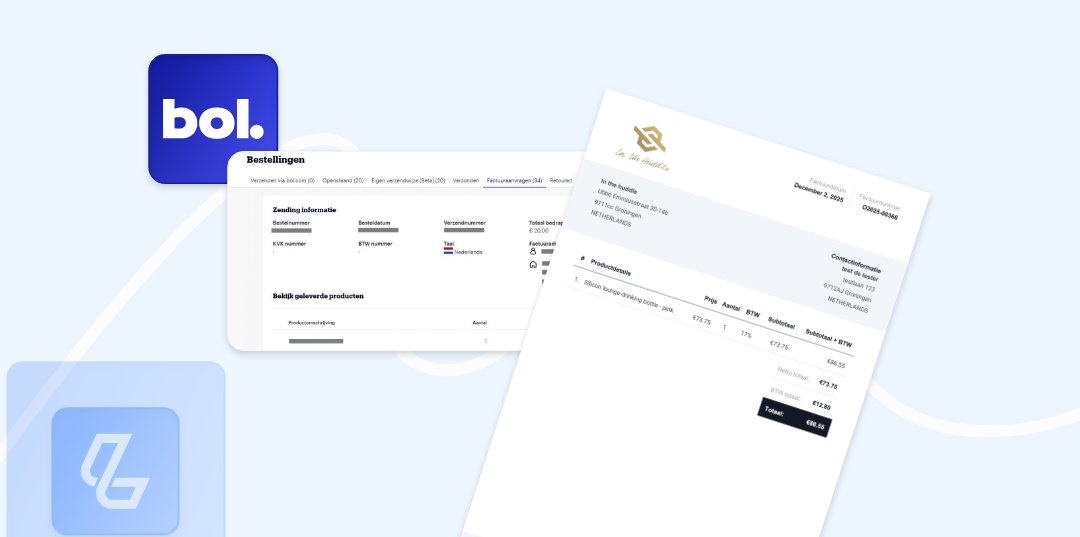 BTW factuur voor Bol.com