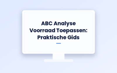 ABC Voorraadanalyse Toepassen